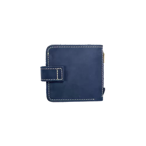 Portfel skórzany granatowy