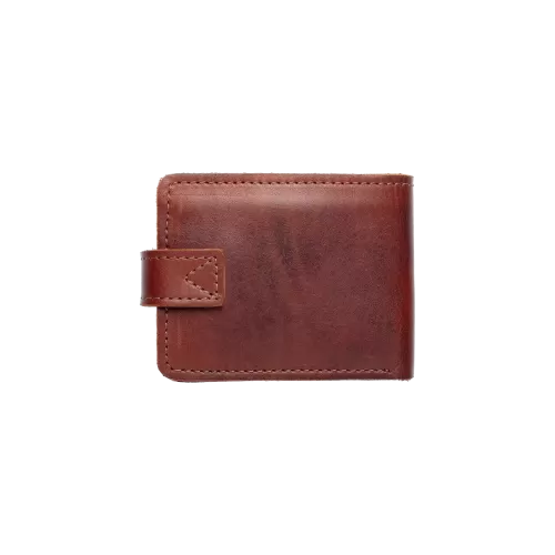 Portfel skórzany ciemnobrązowy