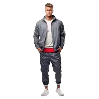 Szary sportowy dres męski