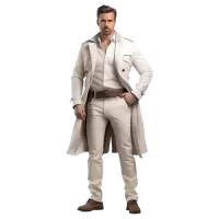 Jasne eleganckie spodnie garniturowe