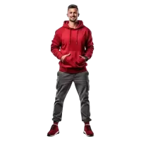 Szare bojówki męskie