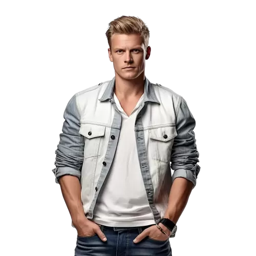 Jeansowa kurtka męska