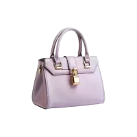 Elegancka torebka damska w pastelowym lawendowym odcieniu