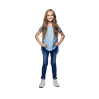 Niebieski zestaw odzieżowy dla dziewczynek