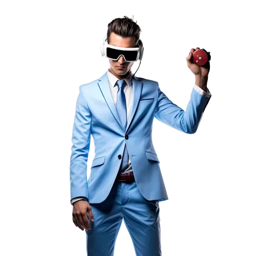 Stylowy garnitur futurystyczny