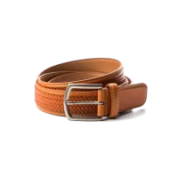 Classic Weave - Skórzany pasek pleciony